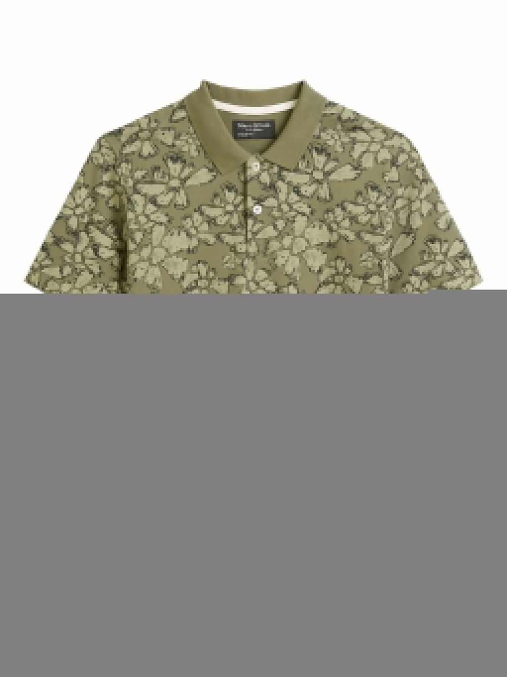Marc O'Polo Poloshirt met bloemenprint Groen