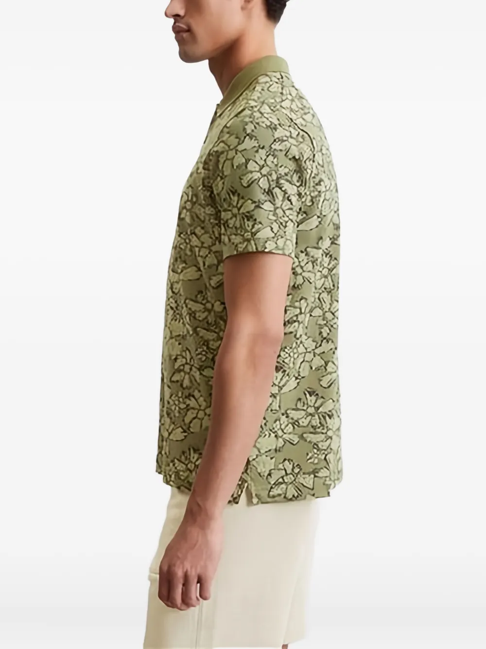Marc O'Polo Poloshirt met bloemenprint Groen