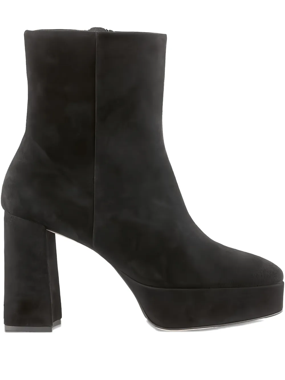 Hogl Nora platform block-heel ankle boots Black