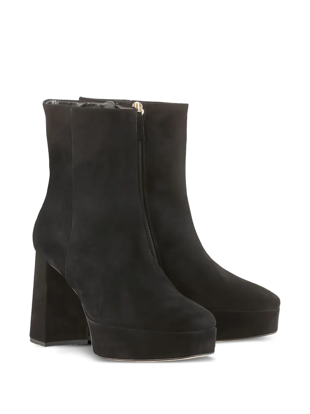 Hogl Nora platform block-heel ankle boots Black