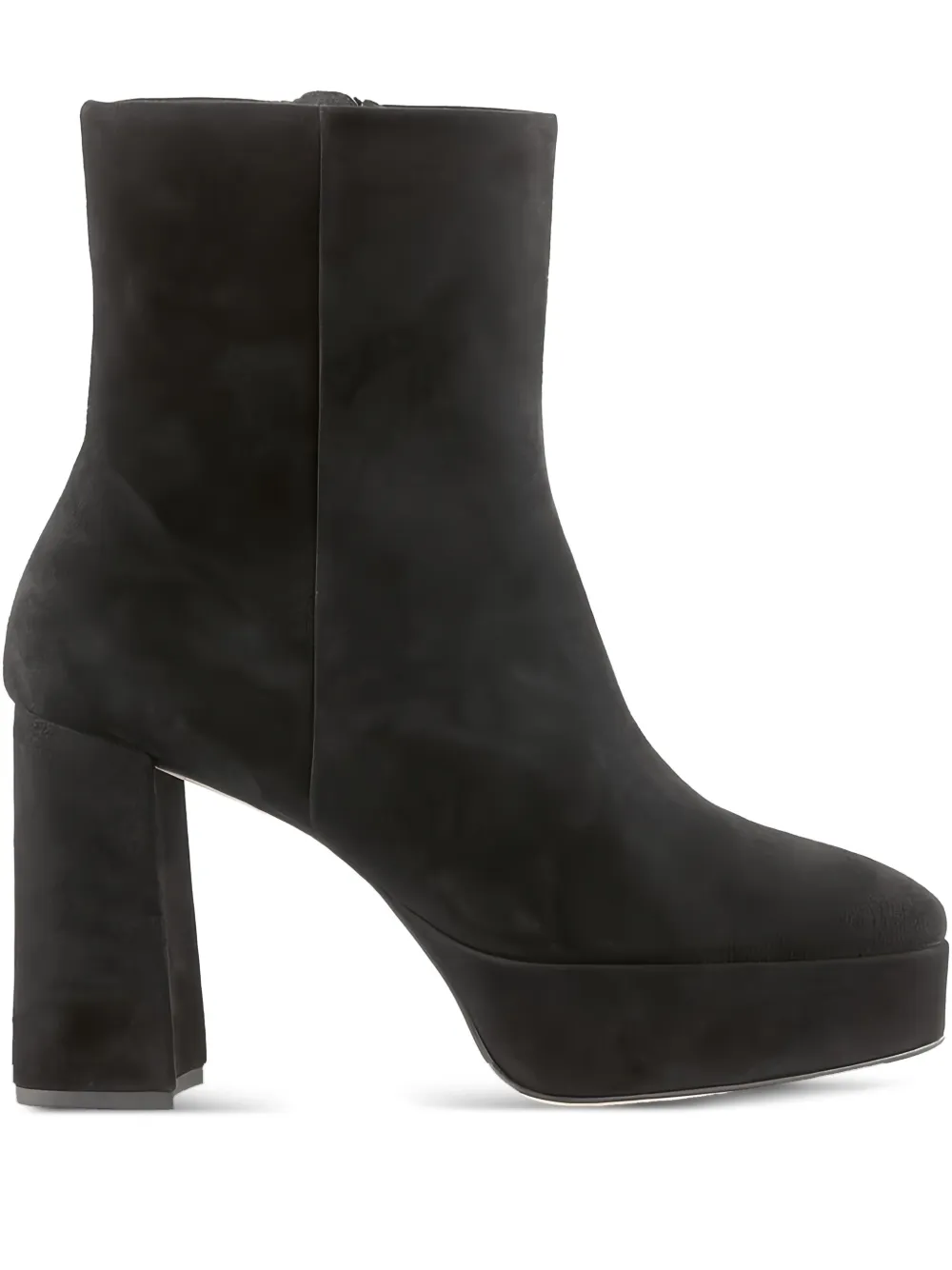 Hogl Nora platform block-heel ankle boots Black