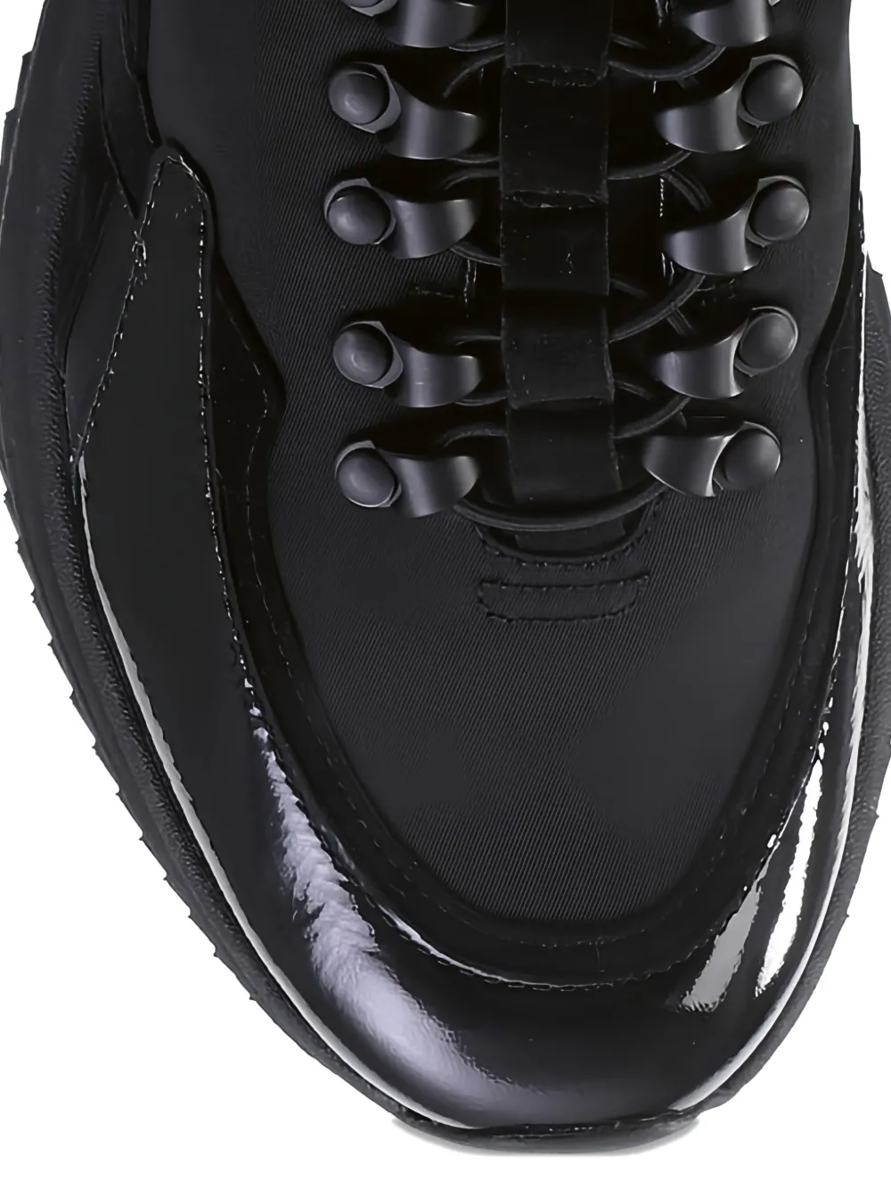 Hogl Zac patent panelled sneakers Black