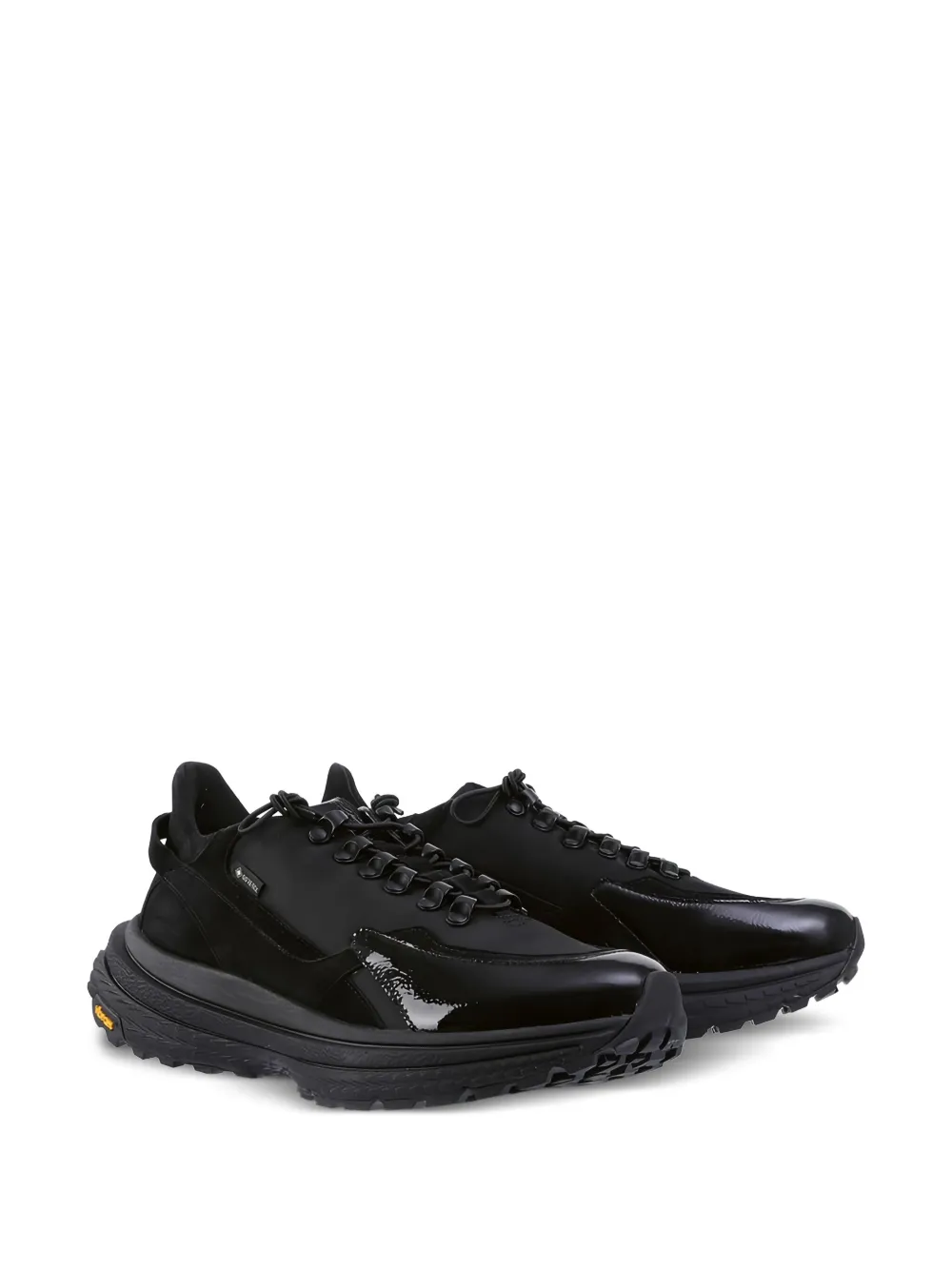 Hogl Zac patent panelled sneakers - Zwart