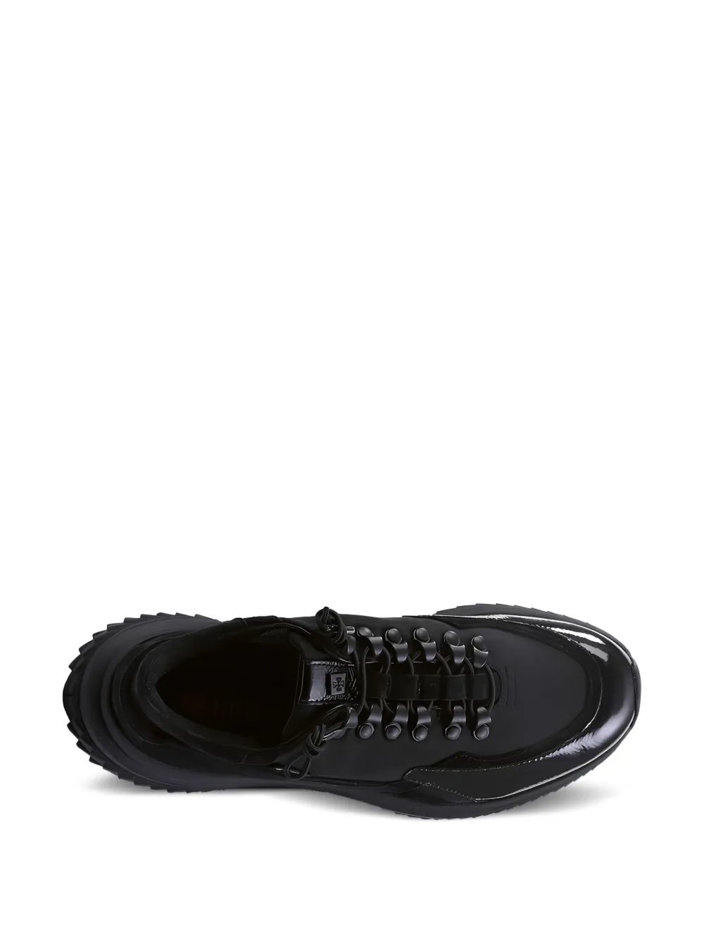 Hogl Zac patent panelled sneakers Black