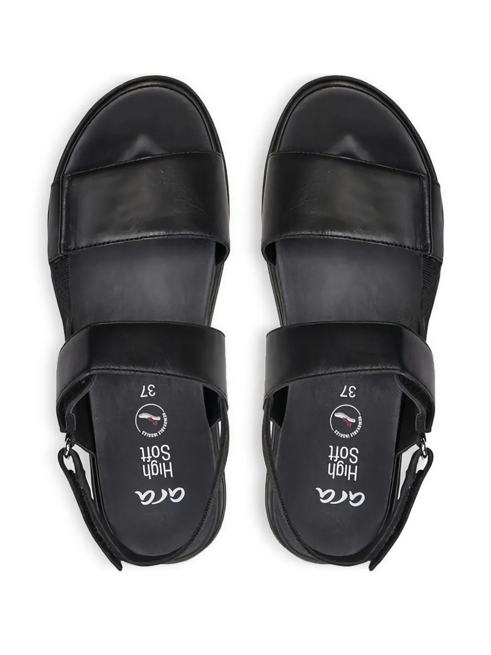 ARA 40mm Lucca sandals Black