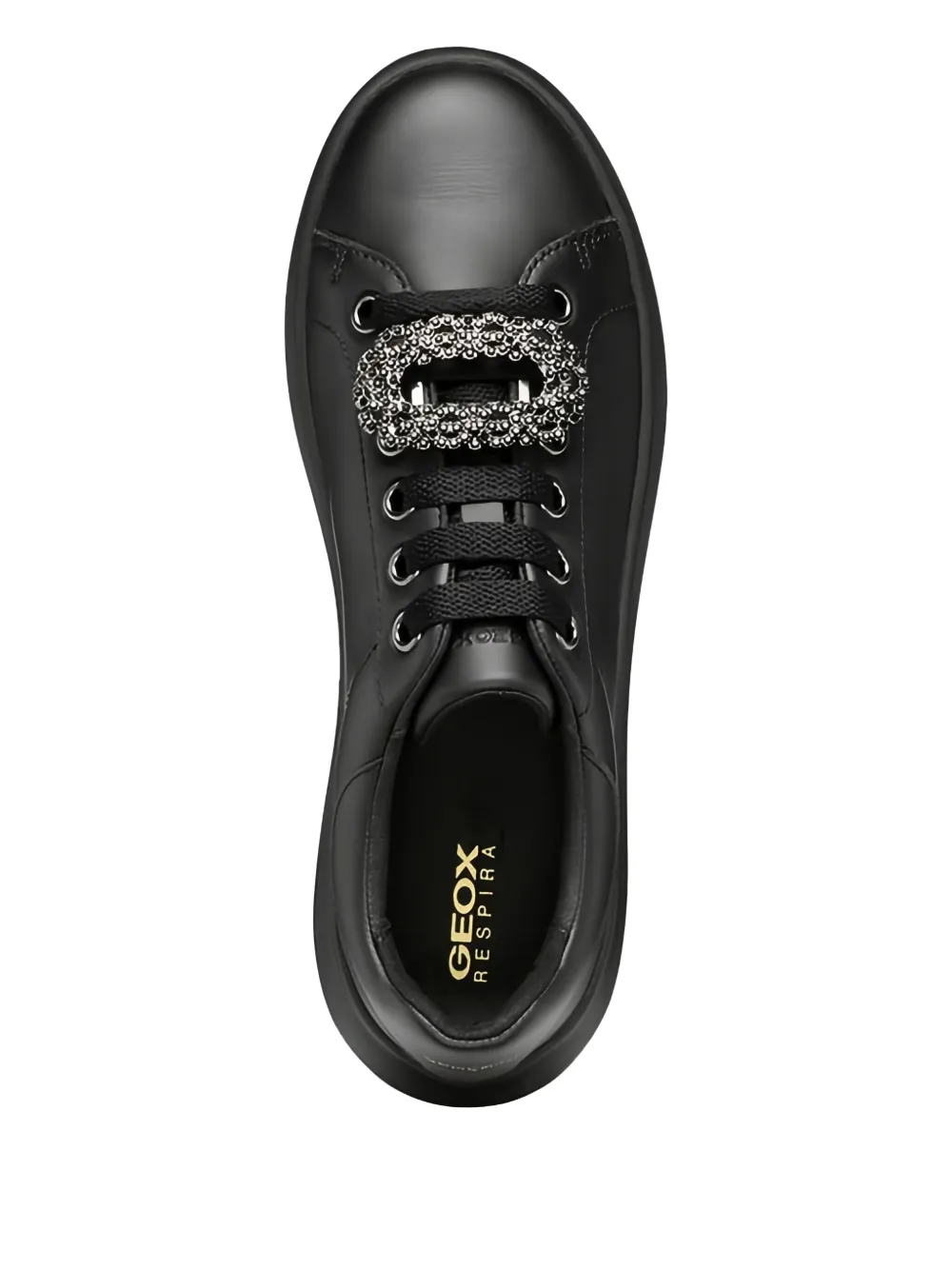 Geox embellished platform sneakers Black