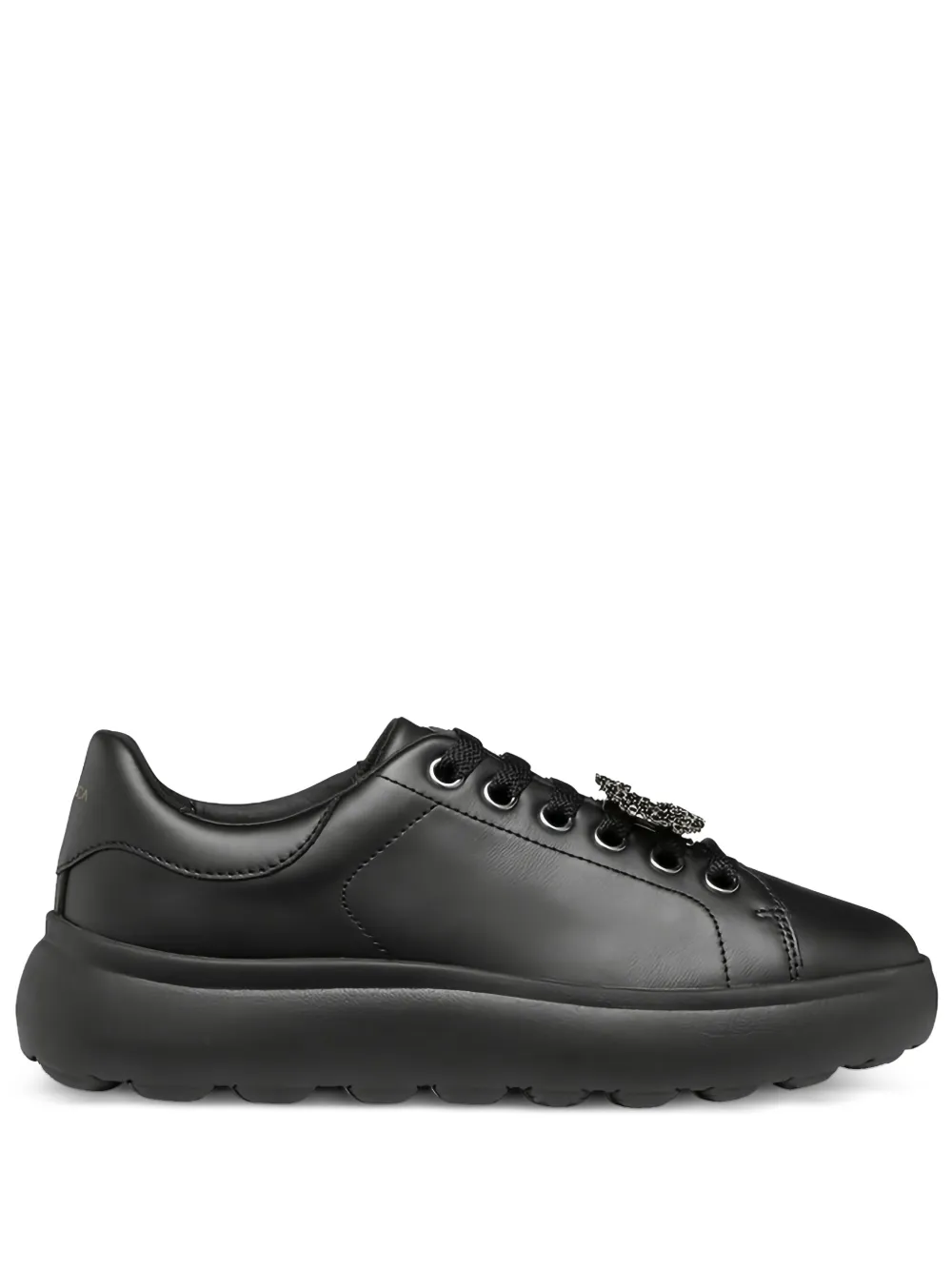 Geox embellished platform sneakers | Black | Image 1