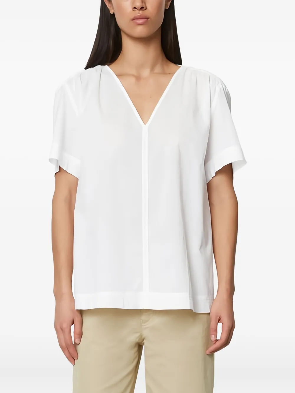 Marc O'Polo V-neck blouse | Blouses | Image 2