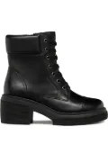 Geox lace-up platform boots - Black
