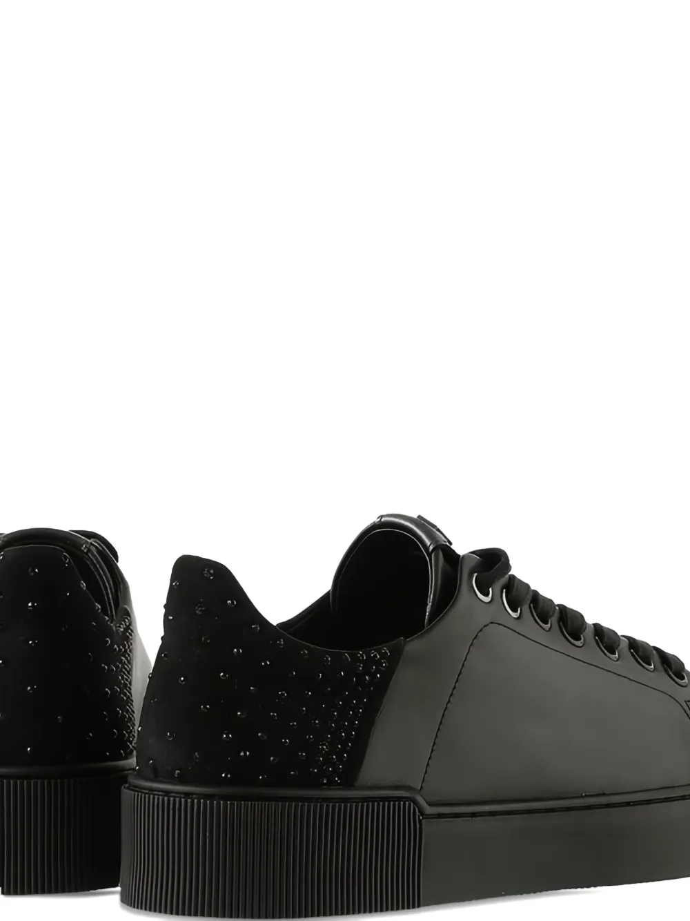 Hogl Sparks studded low-top sneakers Black