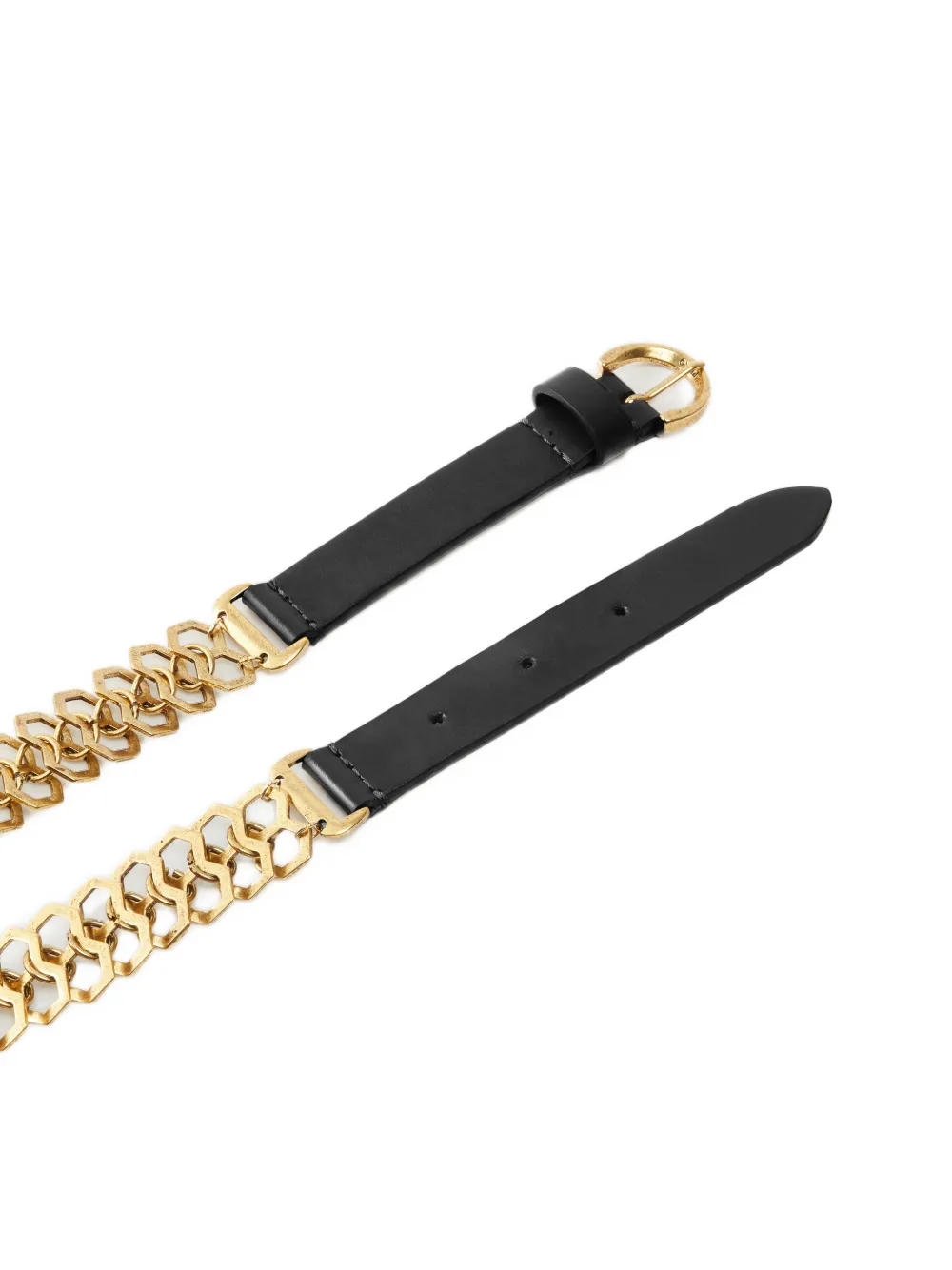 PINKO Riem met ketting inzetstuk 2 cm Zwart