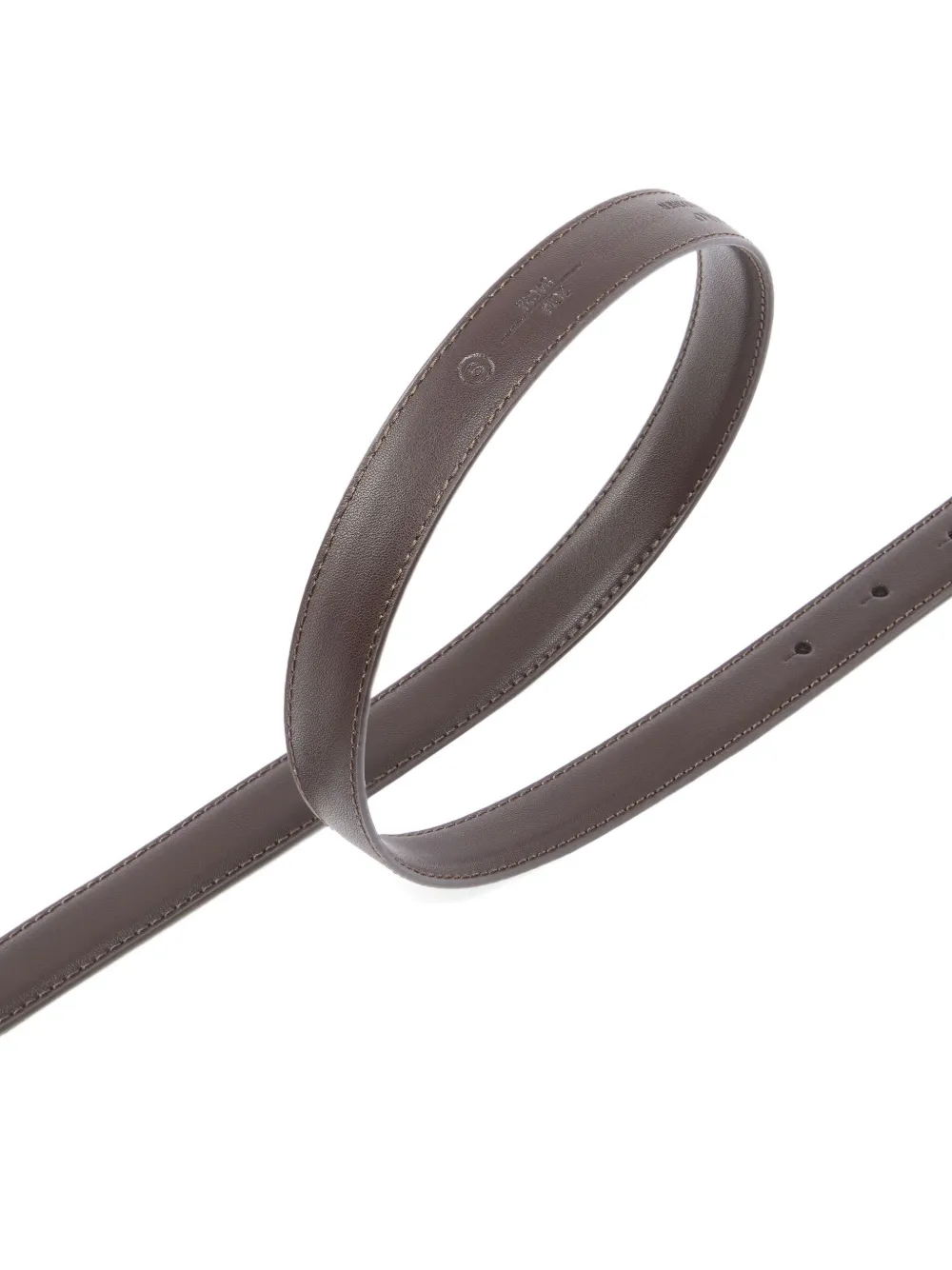 Pinko Bird-buckle Leather Belt In Brown