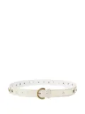 PINKO star-studded leather belt - White