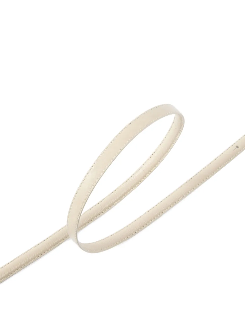 Pinko Thin Leather Belt 1 Cm In Neutral