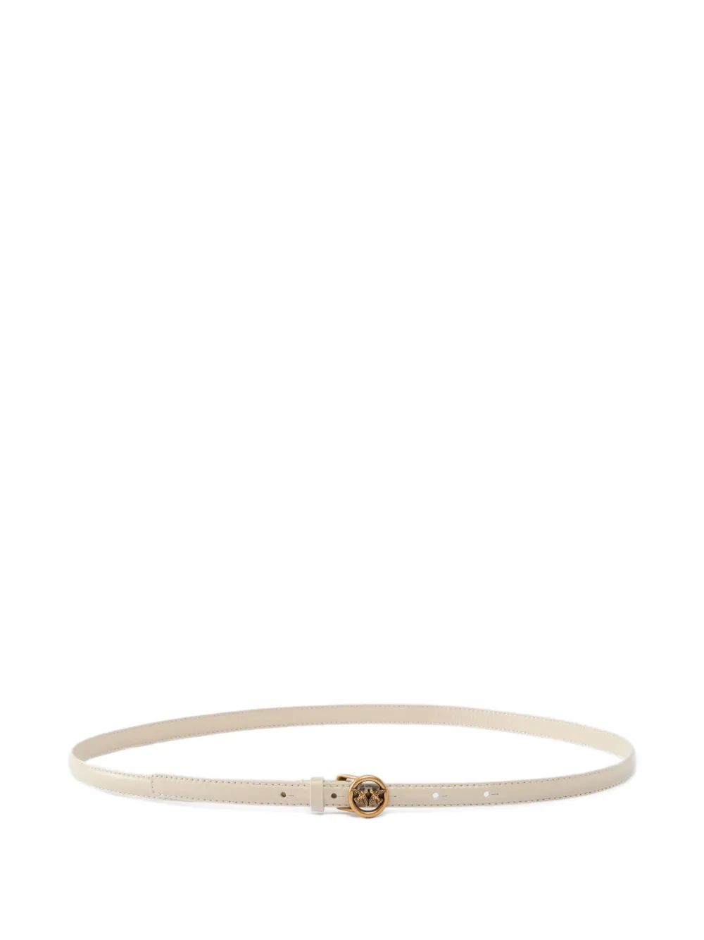 PINKO logo leather belt | White | Image 1