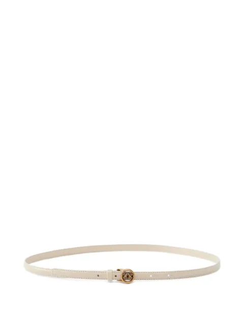 PINKO læderbælte med logo