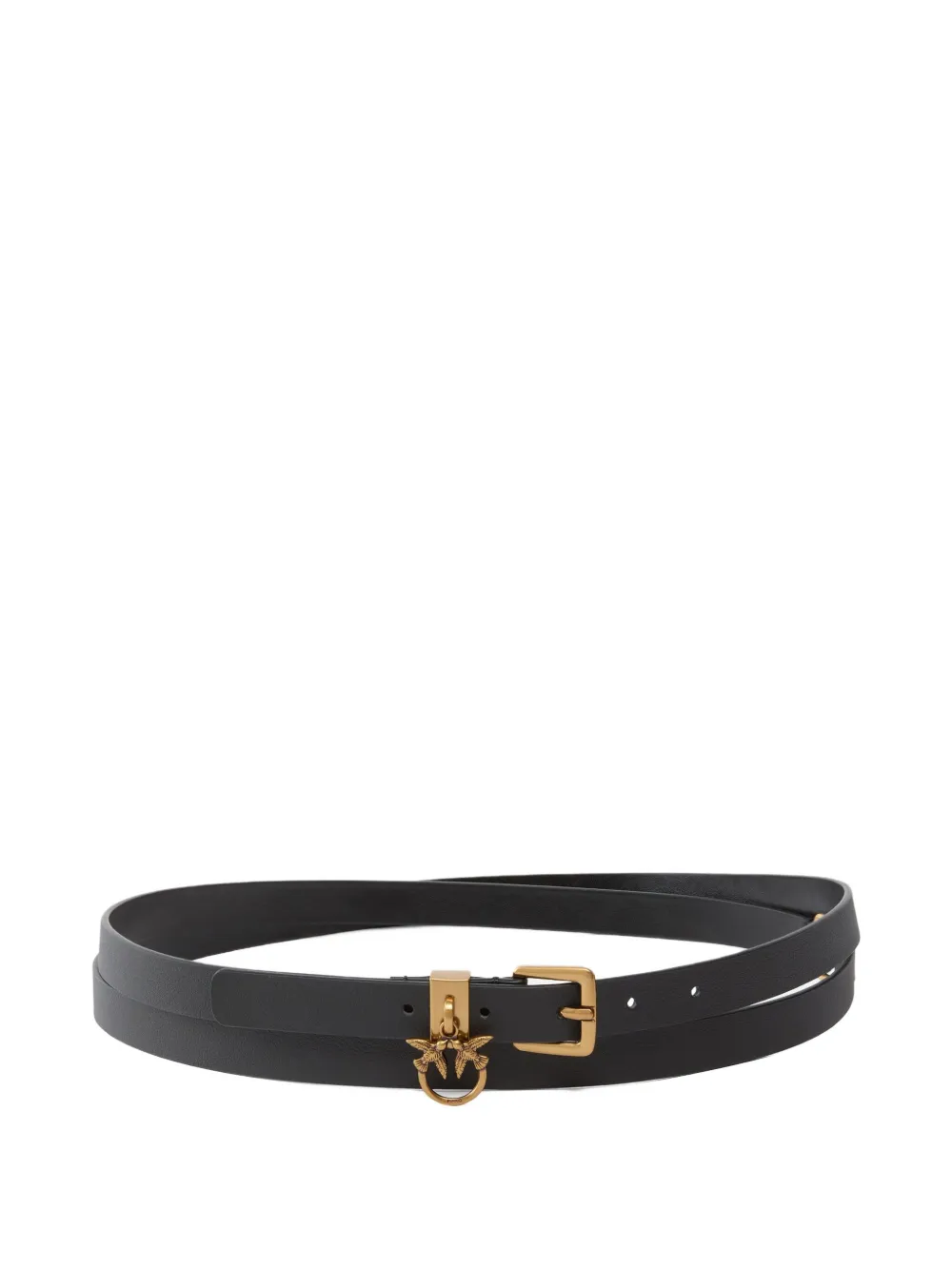 PINKO logo-plaque leather belt | Black | Image 1