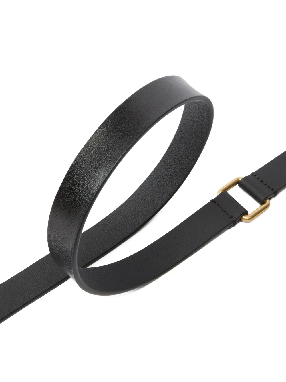 PINKO Leren riem met logoplakkaat Zwart