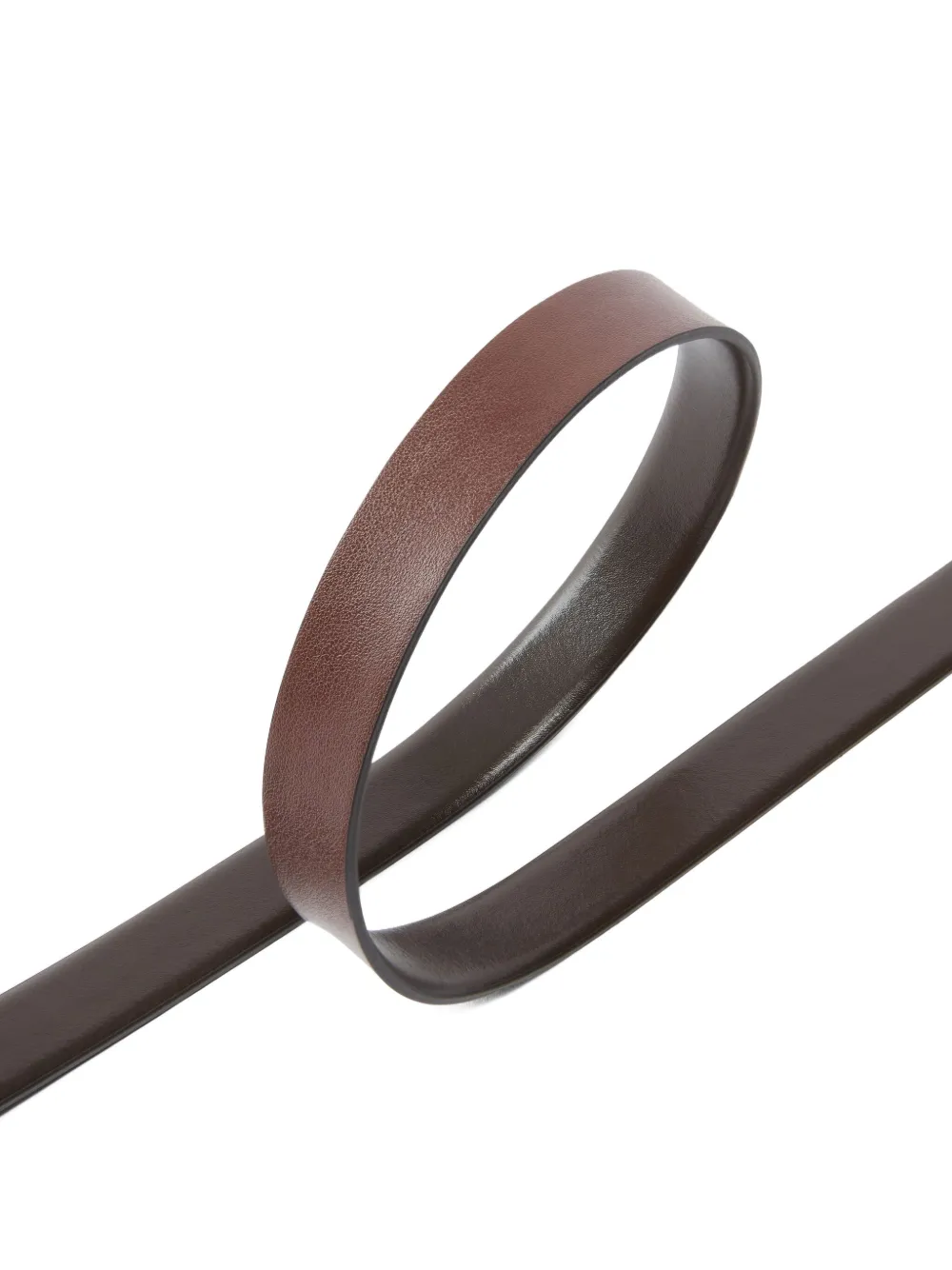 PINKO Leren riem met logogesp - Bruin
