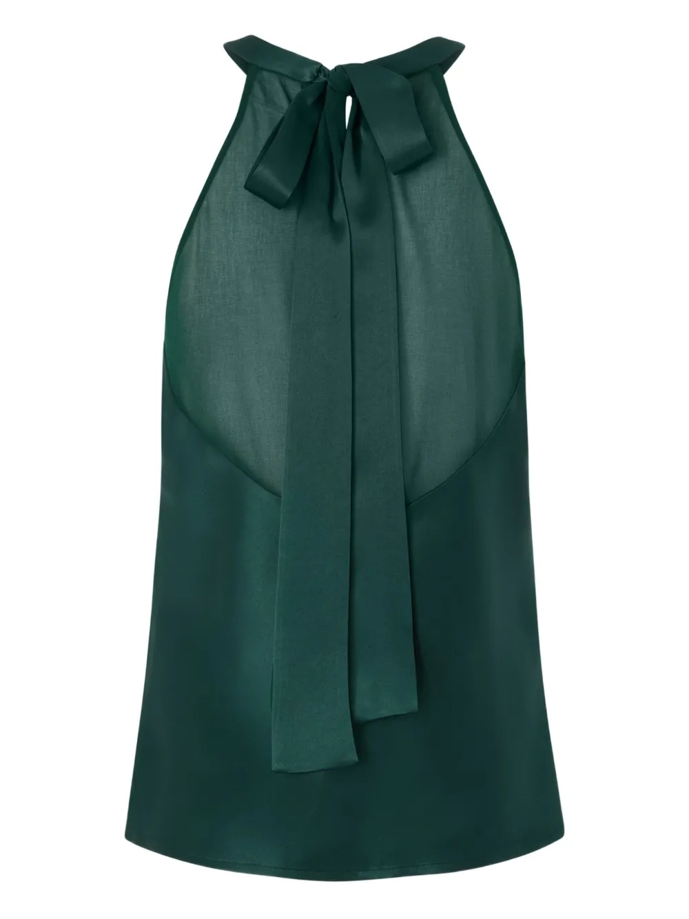 Pinko Flowing Top With Bow In Green