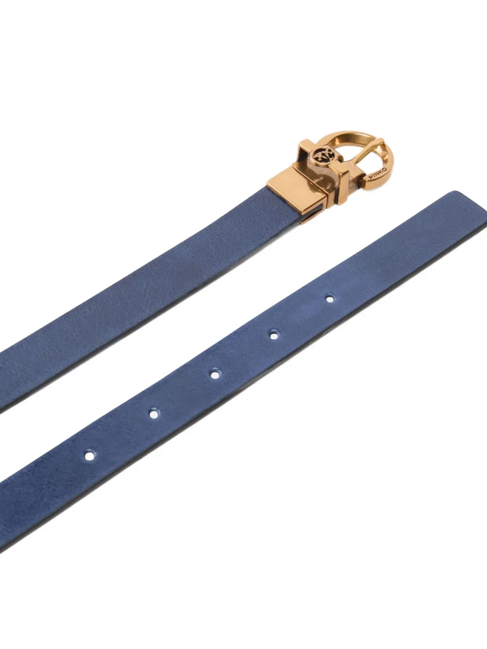 PINKO Leren gespriem Blauw