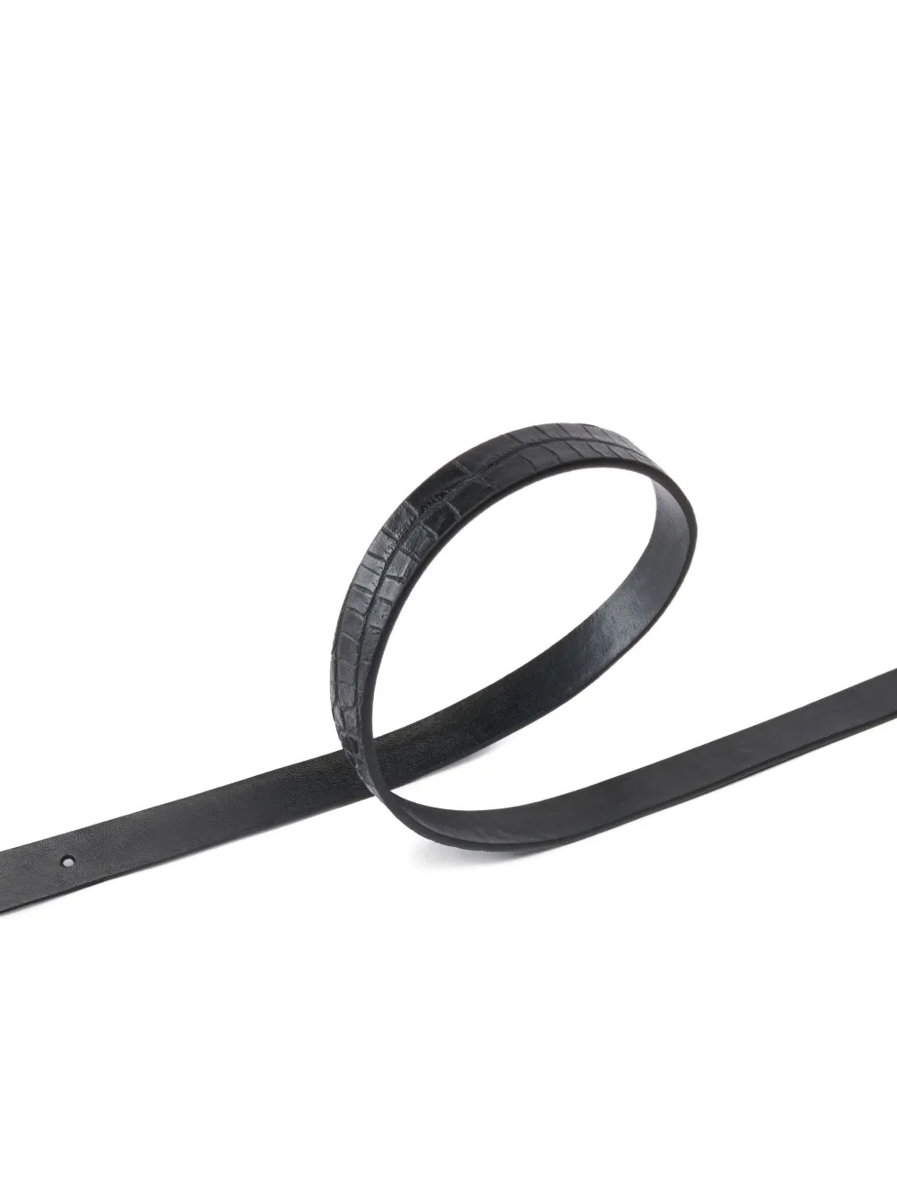 PINKO Ballestas gespriem met krokodillen-reliëf Zwart