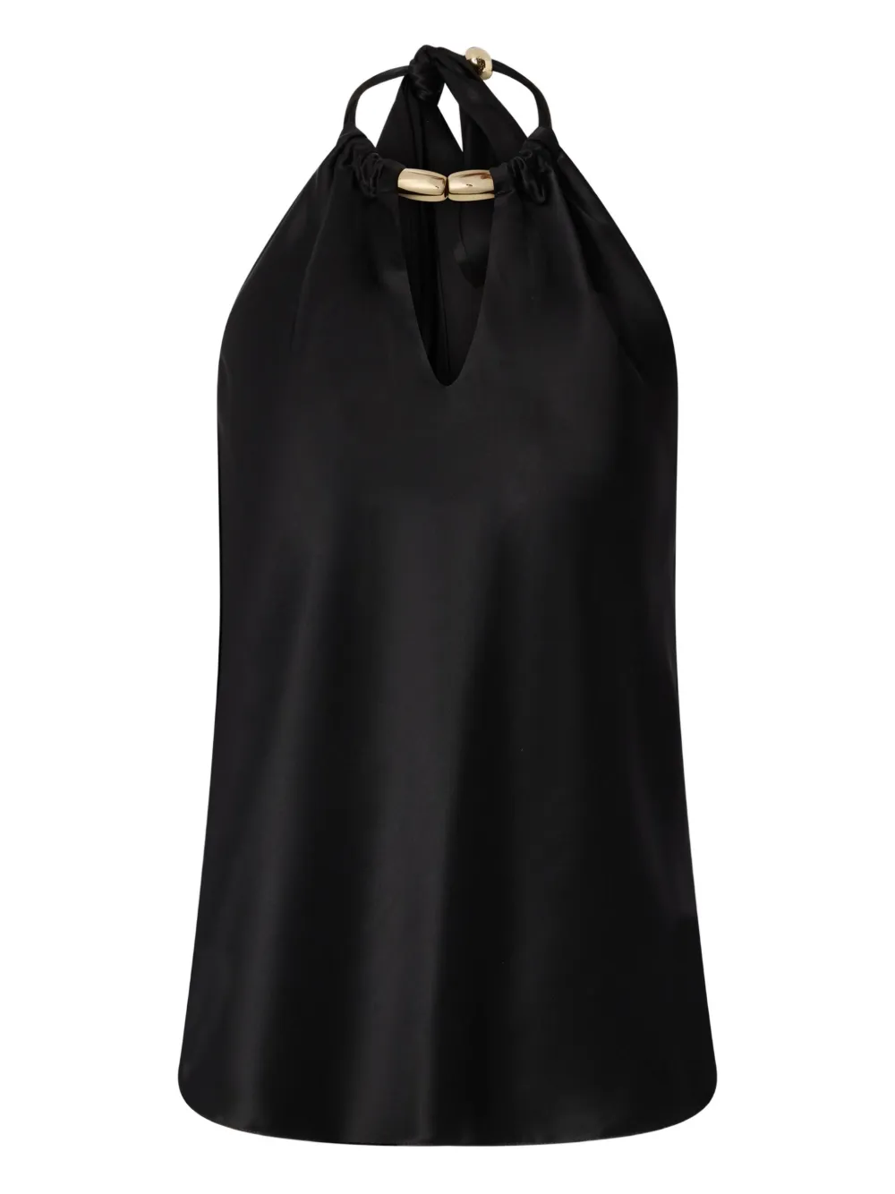 PINKO bow-halter neck blouse | Black | Image 1