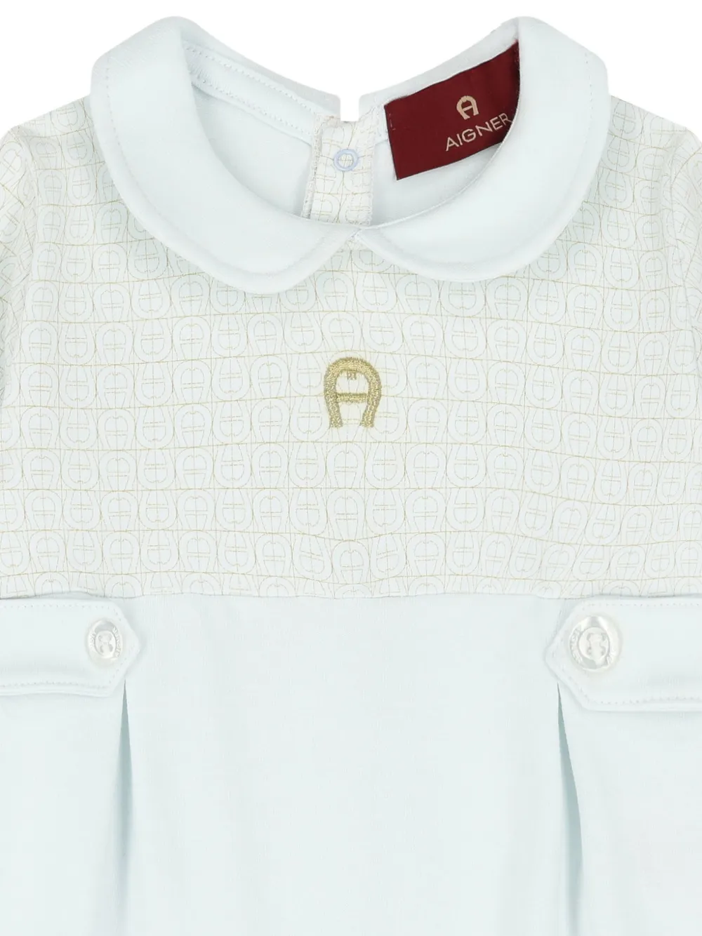Aigner Kids Babypakje met geborduurd logo Beige