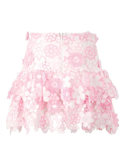 MARLO Amara embroidered ruffled skirt