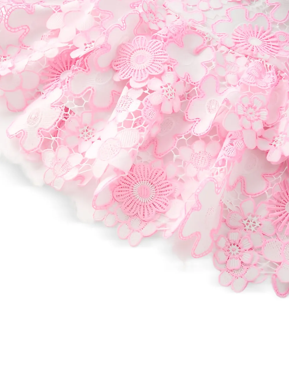 MARLO Amara rok met borduurwerk en ruches Wit