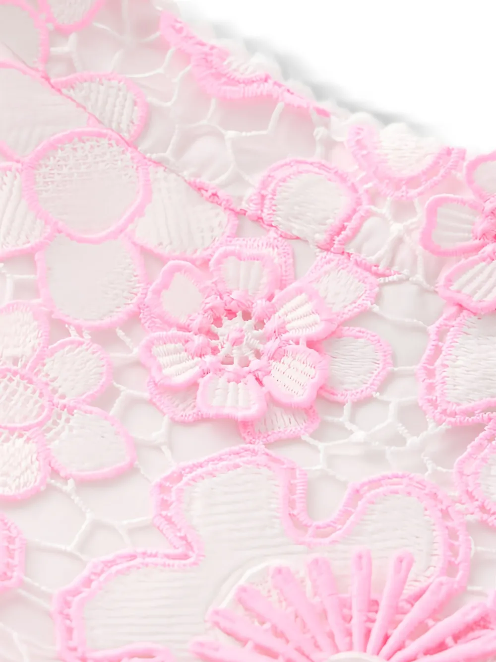 MARLO Amara rok met borduurwerk en ruches Wit