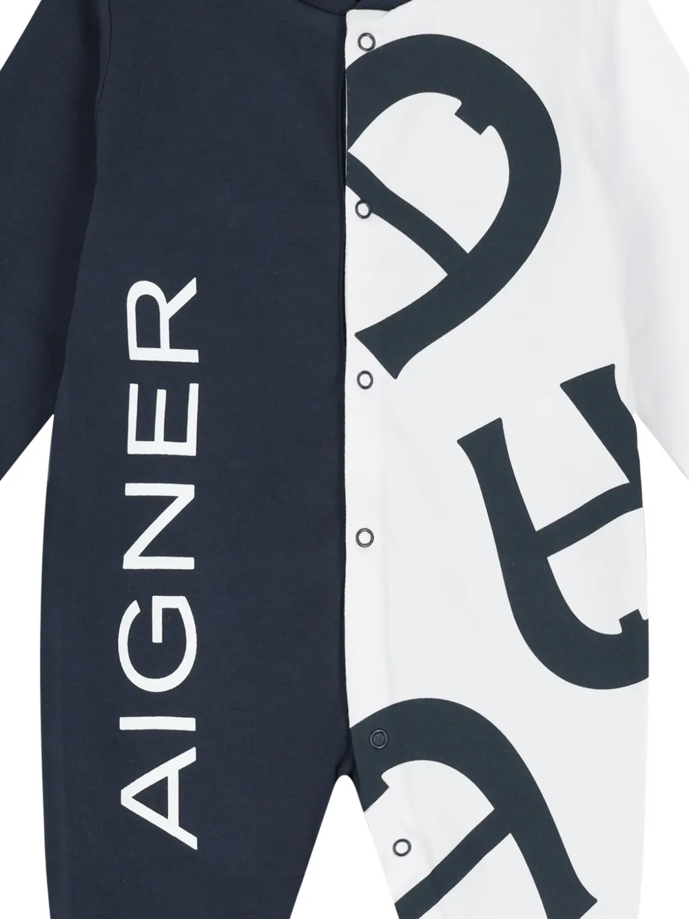 Aigner Kids Romper met colourblocking Blauw