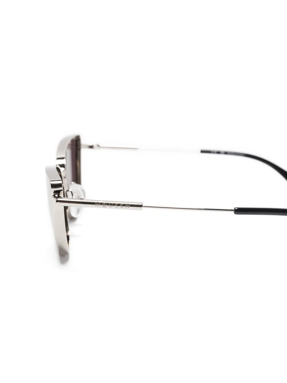Alexander McQueen Eyewear Zonnebril met cat-eye montuur Zilver