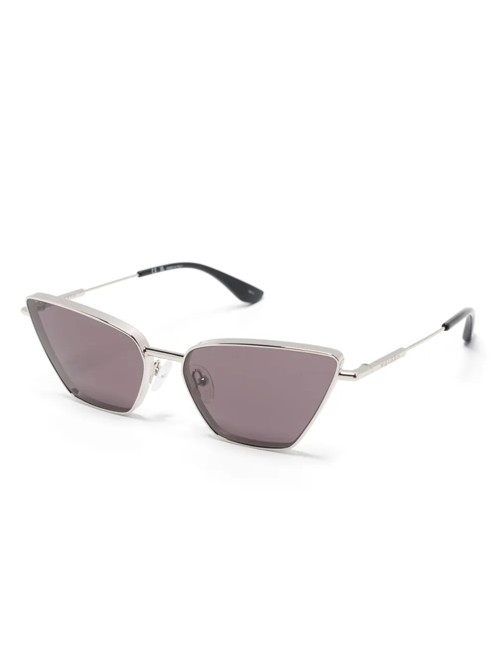 Alexander McQueen Eyewear Zonnebril met cat-eye montuur Zilver