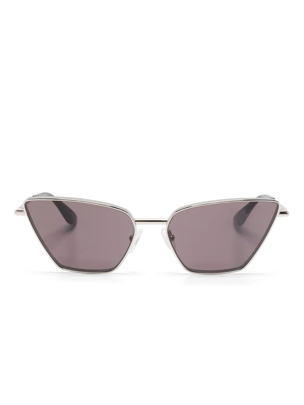Alexander McQueen Eyewear Zonnebril met cat-eye montuur Zilver