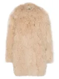 Manokhi shearling fur coat - Neutrals