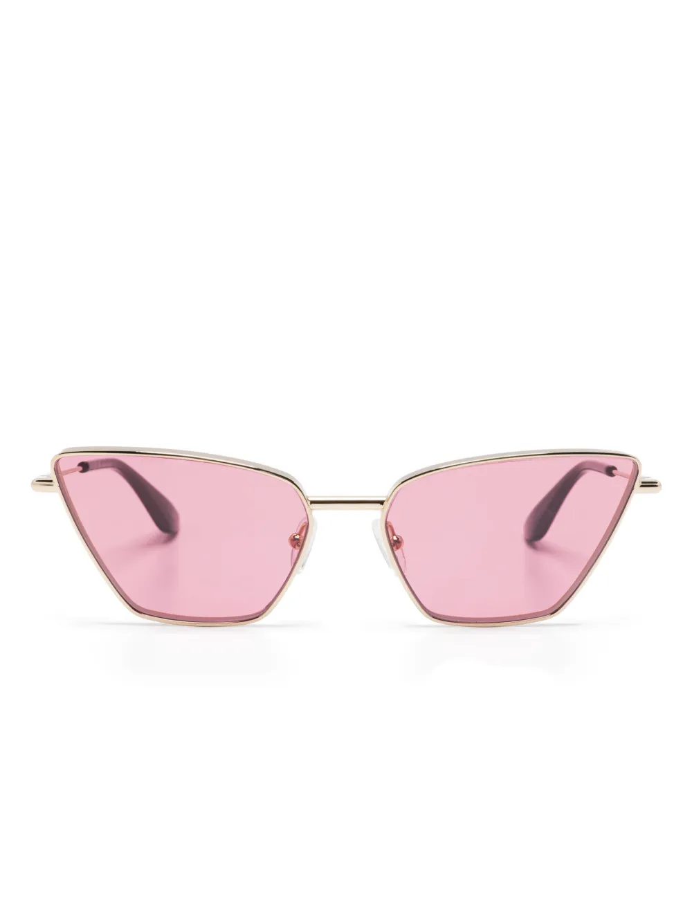 Alexander McQueen Eyewear Zonnebril met cat-eye montuur Goud
