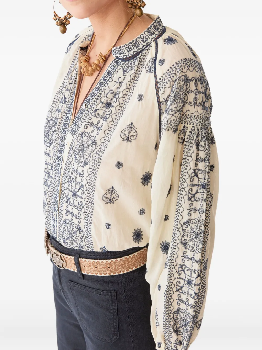 MAISON HOTEL Stephanie embroidered long-sleeve shirt | Shirts | Image 2