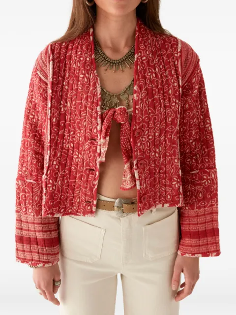 MAISON HOTEL Candela quilted floral-print jacket