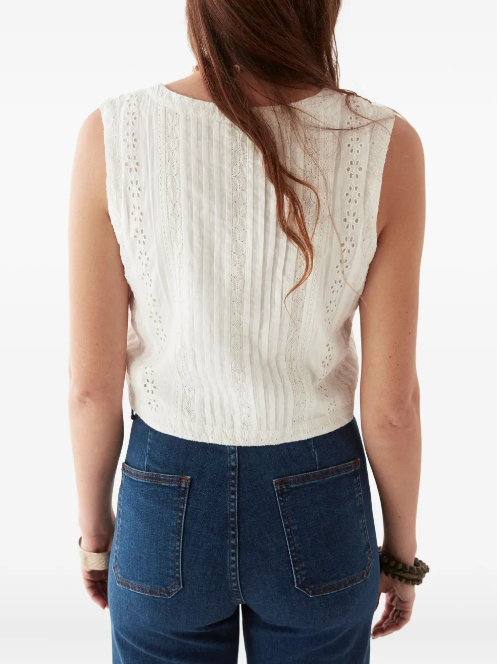 MAISON HOTEL patch-pocket flared trousers Blauw
