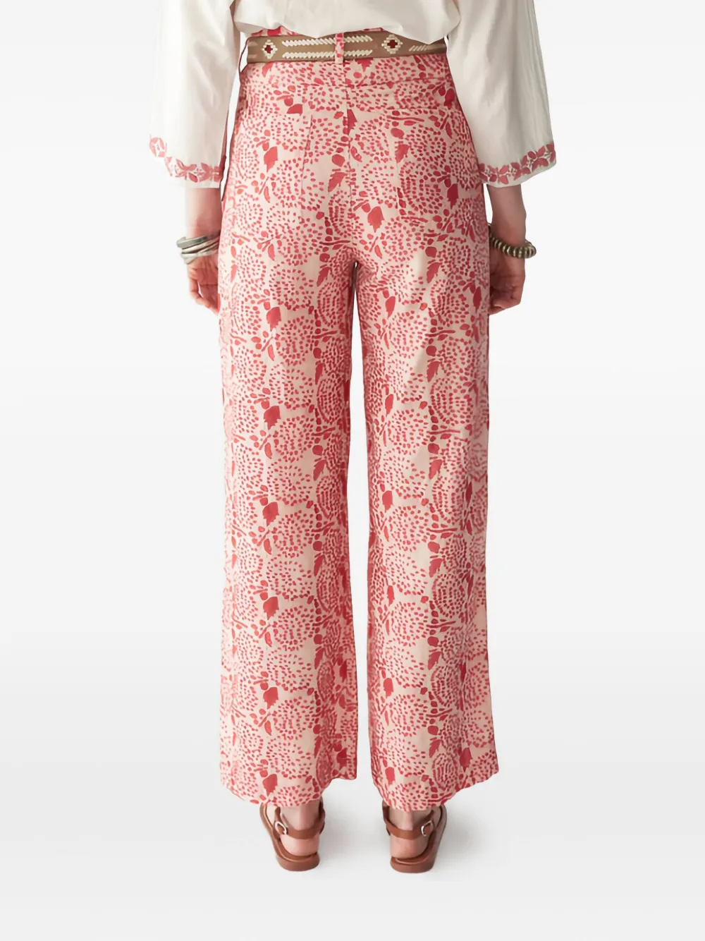 MAISON HOTEL Lolo printed trousers Roze