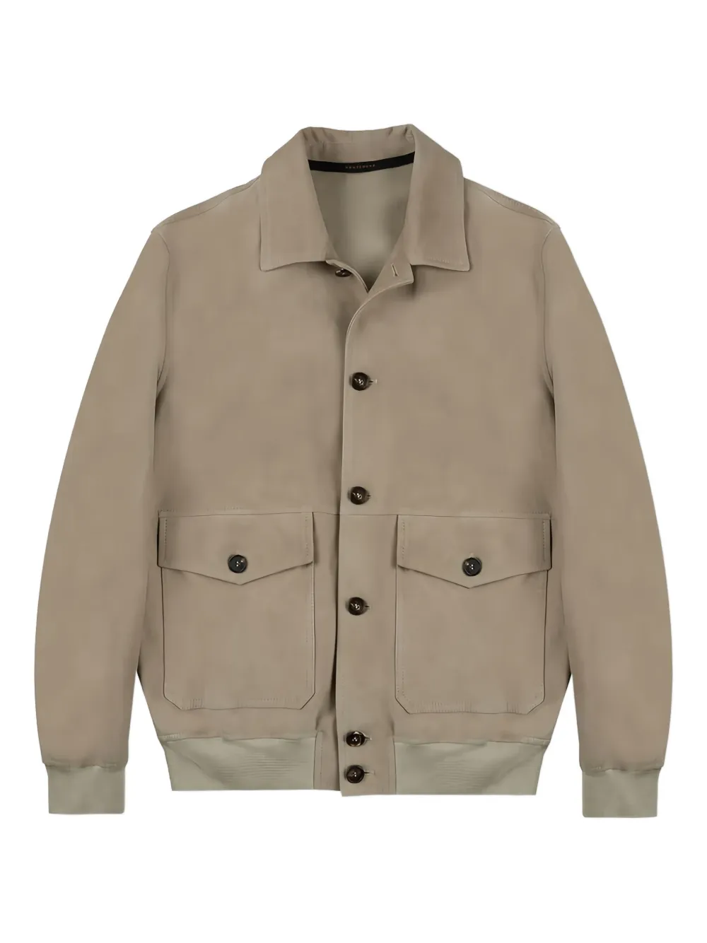 Montedoro suede button-fastening jacket | Marrom | Image 1