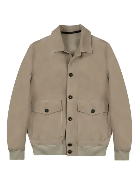Montedoro suede button-fastening jacket