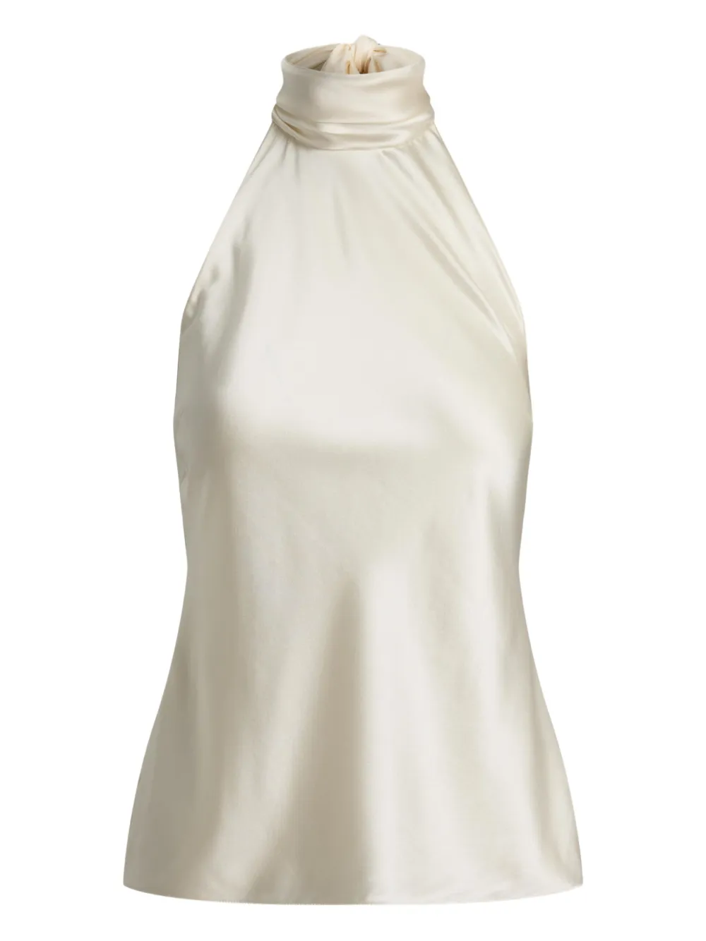 Ralph Lauren Collection charmeuse halterneck blouse Beige