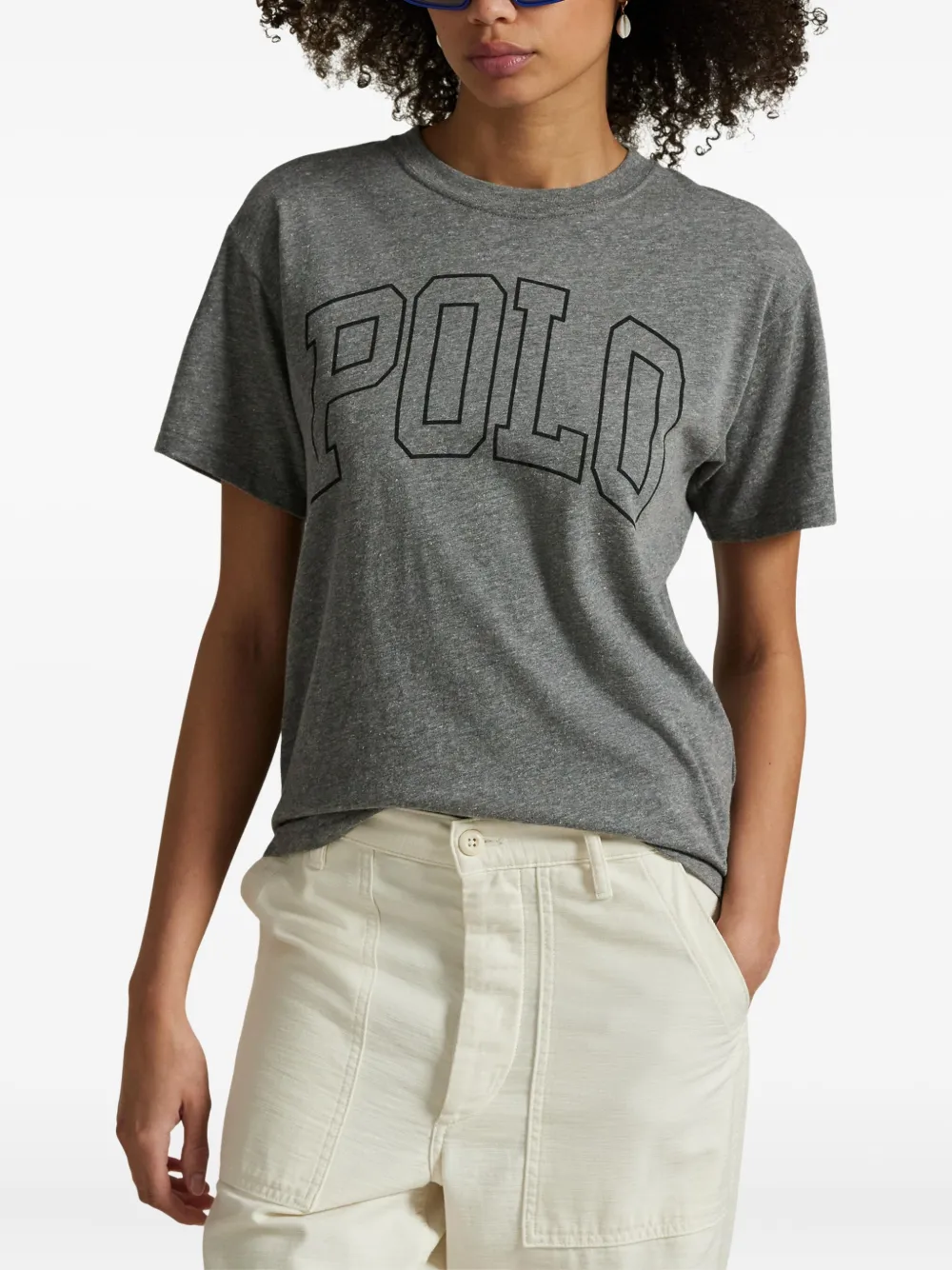 Polo Ralph Lauren T-shirt met logoprint Grijs