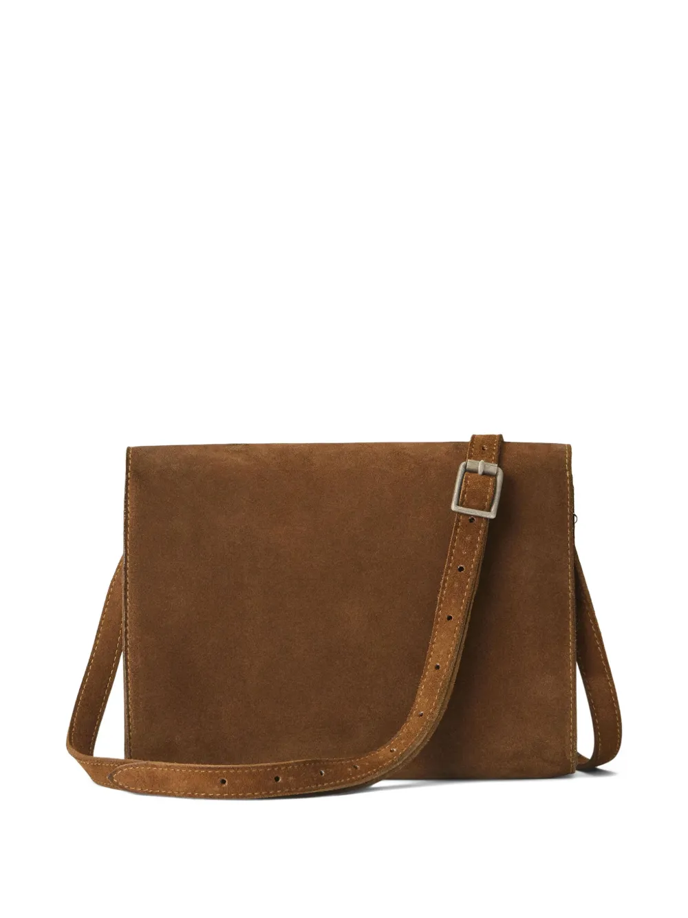 Ralph Lauren RRL Envelope suède crossbodytas Bruin