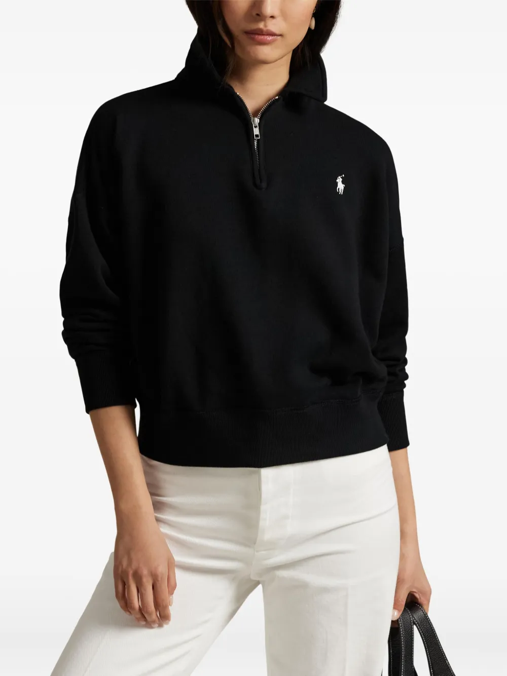 Polo Ralph Lauren Sweater met rits Zwart