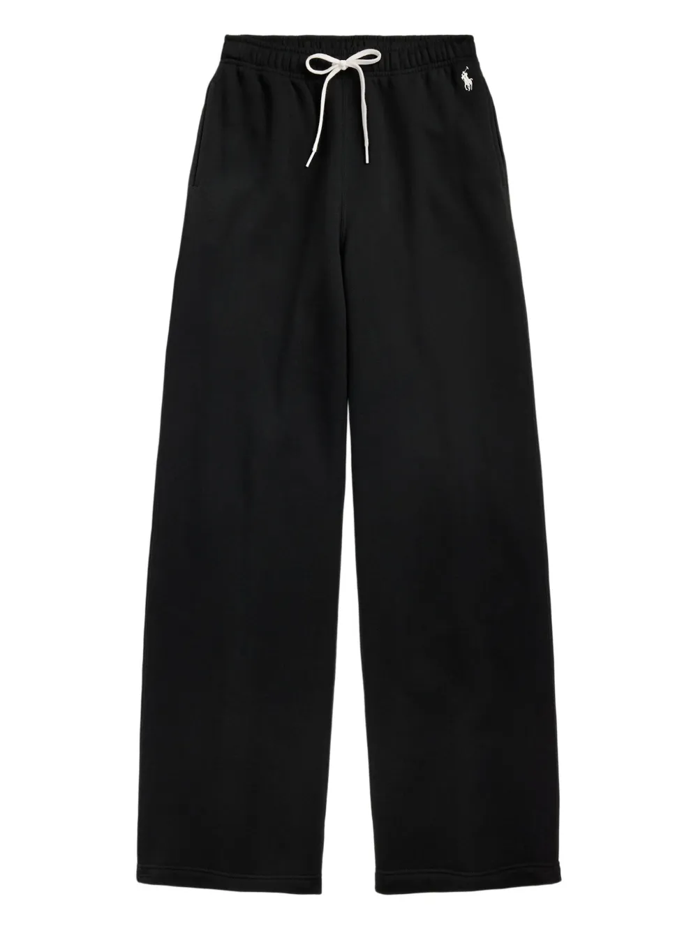 Polo Ralph Lauren Broek met wijde pijpen en trekkoord Zwart
