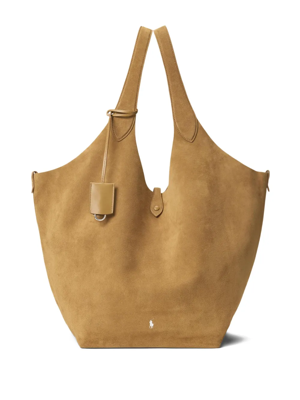Polo Ralph Lauren Suède ruimvallende shopper Beige