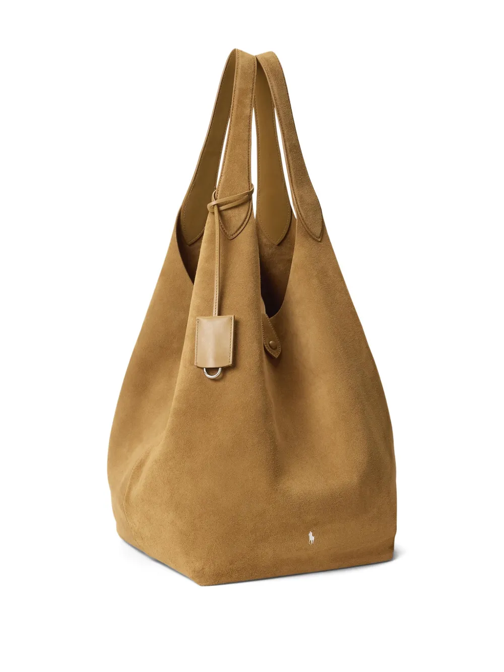 Polo Ralph Lauren Suède ruimvallende shopper Beige